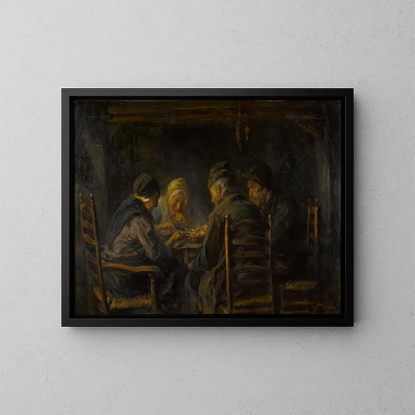 I mangiatori di patate - Jozef Israëls — quadro incorniciato alla parete