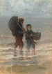 Due bambini che giocano nell'acqua - Jozef Israëls — vista dell’opera