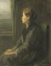 Donna alla finestra - Jozef Israëls — vista dell’opera