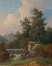 Paesaggio con castello e diga - Jozef Jon — vista dell’opera