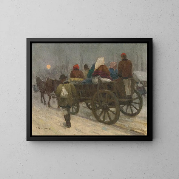 Panier au marché - Jozef Teodor Mousson — quadro incorniciato alla parete