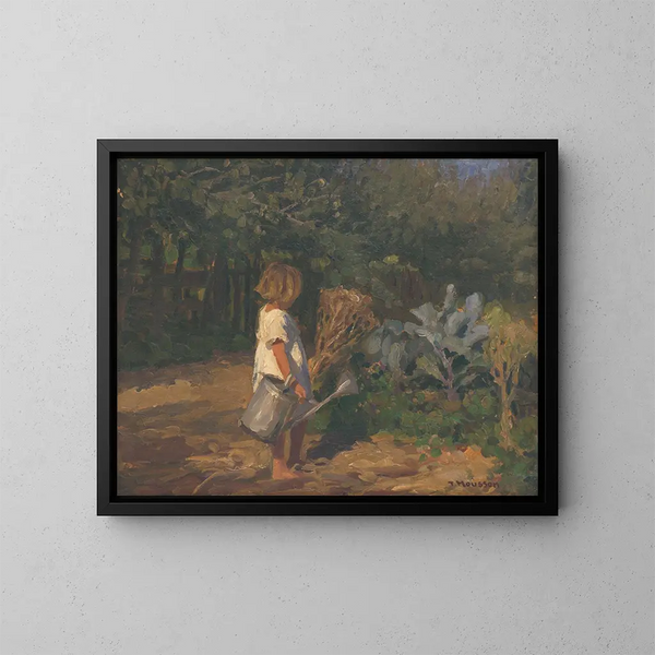 Il diavolo con una brocca - Jozef Teodor Mousson — quadro incorniciato alla parete