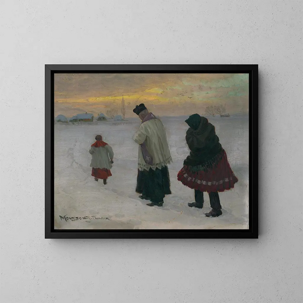 Au dernier sacre - Jozef Teodor Mousson — quadro incorniciato alla parete
