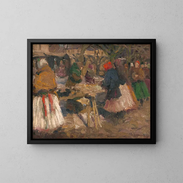 Marché - Jozef Teodor Mousson — quadro incorniciato alla parete