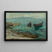 sulla spiaggia - Jozef Teodor Mousson — quadro incorniciato alla parete