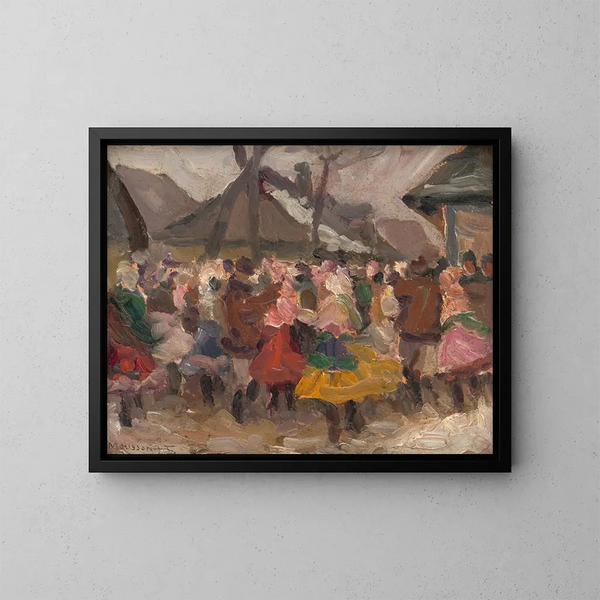 Studio delle festività popolari - Jozef Teodor Mousson — quadro incorniciato alla parete