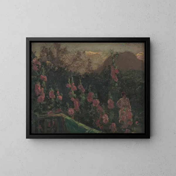 Nel giardino - Jozef Teodor Mousson — quadro incorniciato alla parete