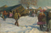 In inverno nel villaggio - Jozef Teodor Mousson — vista dell’opera
