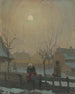 L'inverno nel villaggio - Jozef Teodor Mousson — vista dell’opera