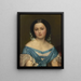 Ritratto di Henriette Mayer van den Bergh - Jozef Van Lerius — quadro incorniciato alla parete