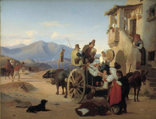 Jrgen Sonne - Roman Peasants Going to Market.webp