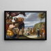 Mosè che percuote la roccia - Juan Antonio de Frías y Escalante — quadro incorniciato alla parete