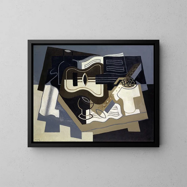 Guitare e clarinetto - Juan Gris — quadro incorniciato alla parete