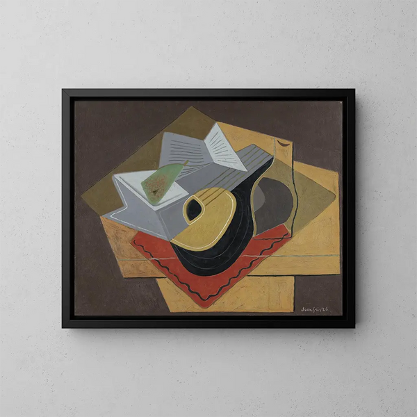 La Mandolina nera - Juan Gris — quadro incorniciato alla parete