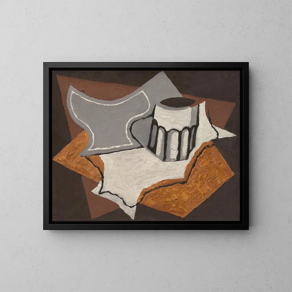 Il bicchiere - Juan Gris — quadro incorniciato alla parete