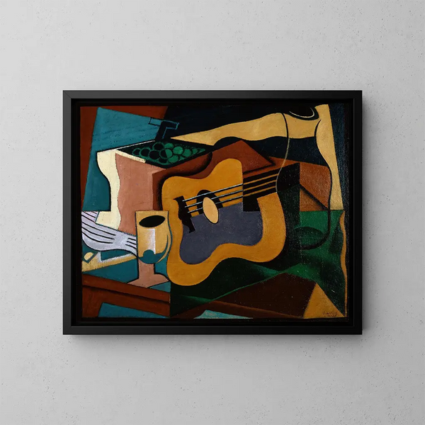 Nature morte avec guitare - Juan Gris — quadro incorniciato alla parete