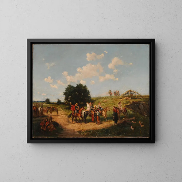 Chemin vers l'anneau - Juan León Pallière — quadro incorniciato alla parete