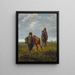 I due ponchos - Juan Manuel Blanes — quadro incorniciato alla parete