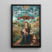 Vierge à l'Enfant avec le petit Saint Jean - Juan de Borgoña — quadro incorniciato alla parete
