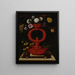 Natura morta di fiori e uva in un vaso in ceramica elaborato con lumache lungo il bordo inferiore - Juan de Espinosa — quadro incorniciato alla parete