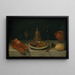 Natura morta e tavola apparecchiata - Juan van der Hamen y León — quadro incorniciato alla parete