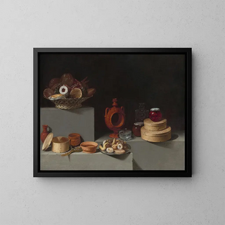 Juan van der Hamen y Len - Still Life with Sweets and Pottery.webp