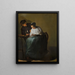 Un homme offre de l'argent à une jeune femme - Judith Leyster — quadro incorniciato alla parete