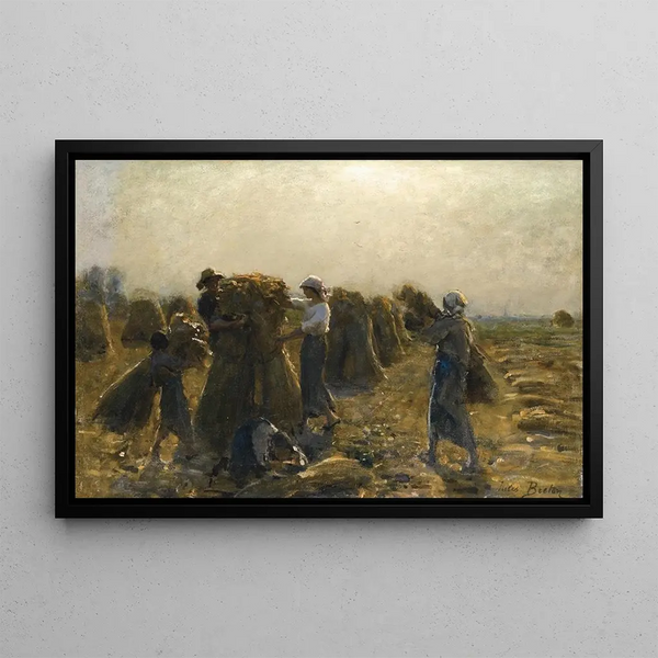 La Récolte - Jules Breton — quadro incorniciato alla parete