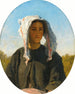 Ritratto di giovane contadina di Bordeaux - Jules Breton — vista dell’opera