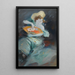 Portrait d'une dame - Jules Chéret — quadro incorniciato alla parete
