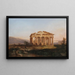 Paestum, tempio alla luce del mattino - Jules Coignet — quadro incorniciato alla parete