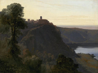 Vista del lago Nemi - Jules Coignet — vista dell’opera