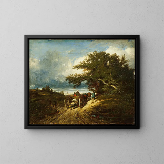 su strada - Jules Dupré — quadro incorniciato alla parete
