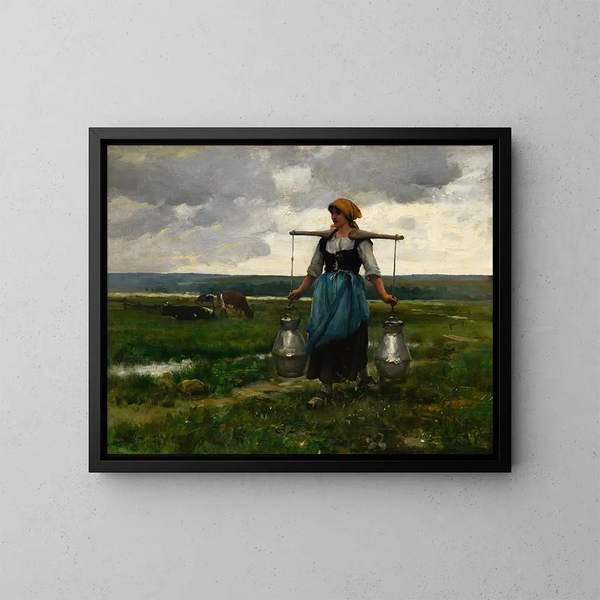 Porteuse de lait - Jules Dupré — quadro incorniciato alla parete