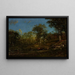 Vista dei pascoli del Limousin, Francia - Jules Dupré — quadro incorniciato alla parete
