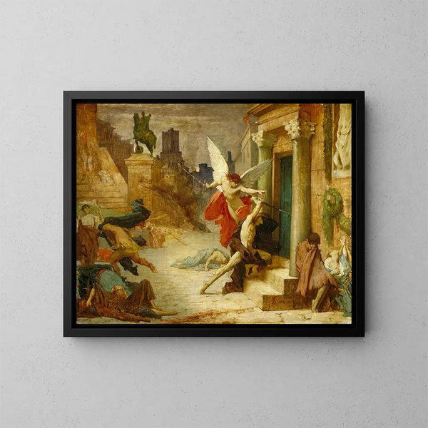 La Peste à Rome - Jules Élie Delaunay — quadro incorniciato alla parete