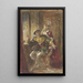 Cavalier assis avec dame debout derrière lui - Jules Lunteschütz — quadro incorniciato alla parete