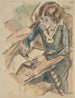 Donna che scrive - Jules Pascin — vista dell’opera