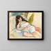 Donna distesa - Jules Pascin — quadro incorniciato alla parete