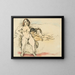 Donne e bambini - Jules Pascin — quadro incorniciato alla parete