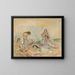 Donne in un salotto - Jules Pascin — quadro incorniciato alla parete