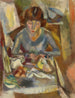 Hermine David devant la table - Jules Pascin — vista dell’opera