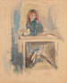 Hermine David, la veste blu - Jules Pascin — vista dell’opera