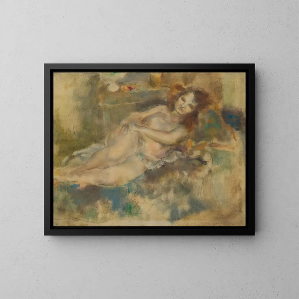 La Danseuse assoupie - Jules Pascin — quadro incorniciato alla parete