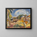 Paesaggio con figure e carriola - Jules Pascin — quadro incorniciato alla parete