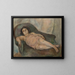 Il modello con la camicia rosa - Jules Pascin — quadro incorniciato alla parete
