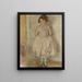 Ritratto di una giovane ragazza - Jules Pascin — quadro incorniciato alla parete