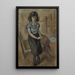 Portrait d'une femme debout - Jules Pascin — quadro incorniciato alla parete