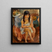 Figura seduta Ragazza seduta - Jules Pascin — quadro incorniciato alla parete