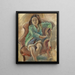 Simone Dalal giovane ragazza in una pastorella - Jules Pascin — quadro incorniciato alla parete